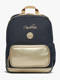 navy gold leopard