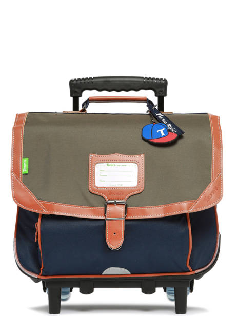 Cartable Ã  Roulettes 2 Compartiments Tann's Vert les fantaisies g 42127