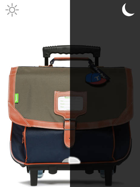 Cartable Ã  Roulettes 2 Compartiments Tann's Vert les fantaisies g 42127 vue secondaire 5