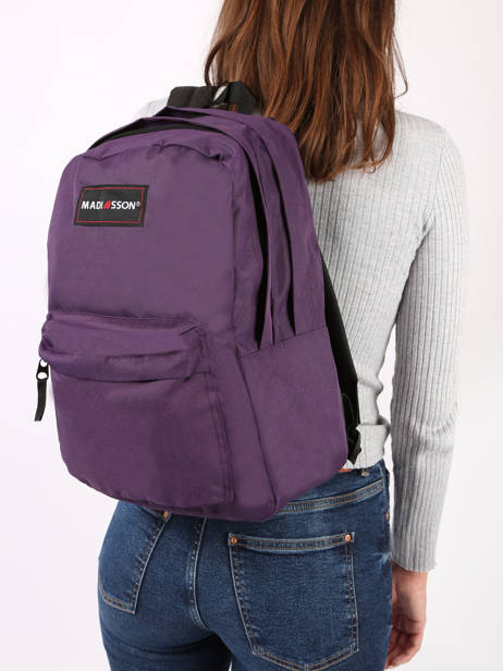 2-compartment Backpack Madisson Violet college 82441 other view 1