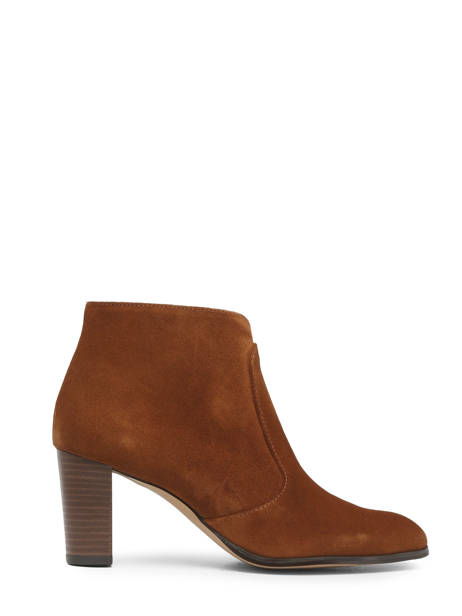 Boots Ã  Talon En Cuir Arroba Marron women 1129TP