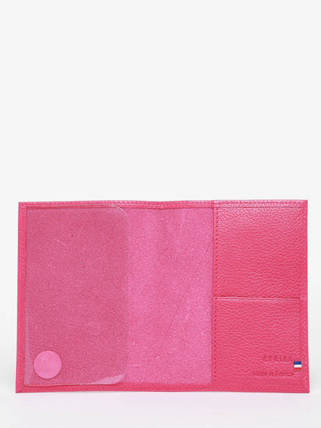 Ã‰tui Passeport Madras Cuir Etrier Rose madras EMAD025 vue secondaire 1