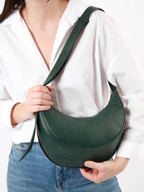 Sac BandouliÃ¨re Sosoomao Cuir Etrier Vert sosoomao ECSO057M vue secondaire 1