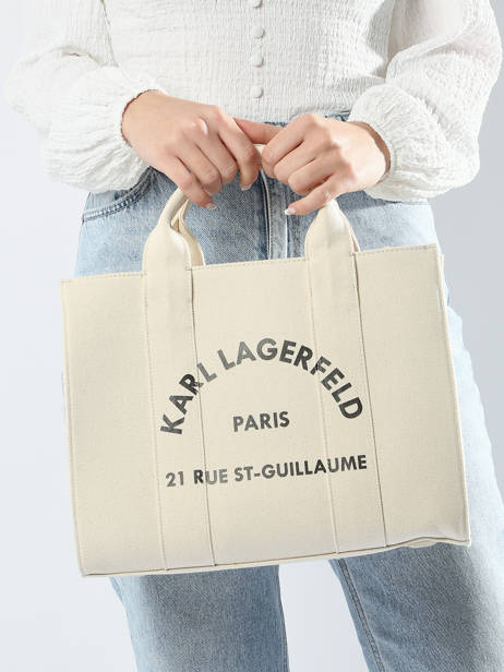 Sac Ã  Main Rsg Coton Karl lagerfeld Blanc rsg 240W3892 vue secondaire 1