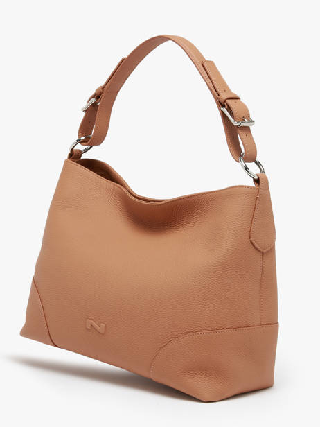 Sac PortÃ© Ã©paule Tango Bis Cuir Nathan baume Marron nathan 52 vue secondaire 2