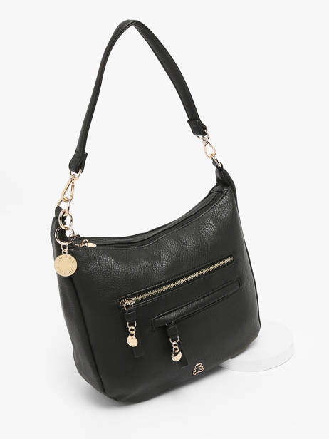 Sac PortÃ© Ã©paule Zip Lulu castagnette Noir zip VICTOR vue secondaire 2