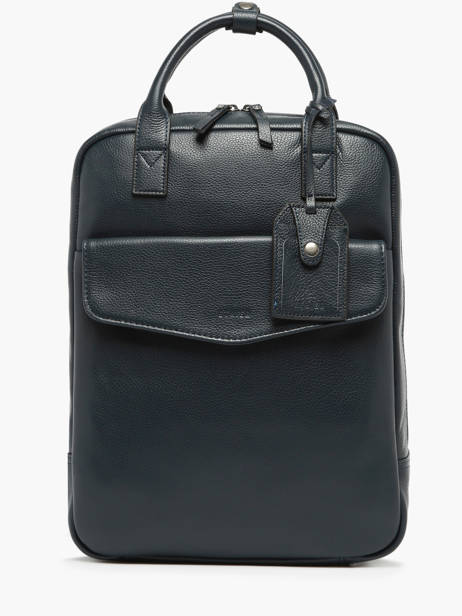 Sac Ã  Dos Business Flandres 1 Compartiment Cuir Etrier Bleu flandres EFLA8271