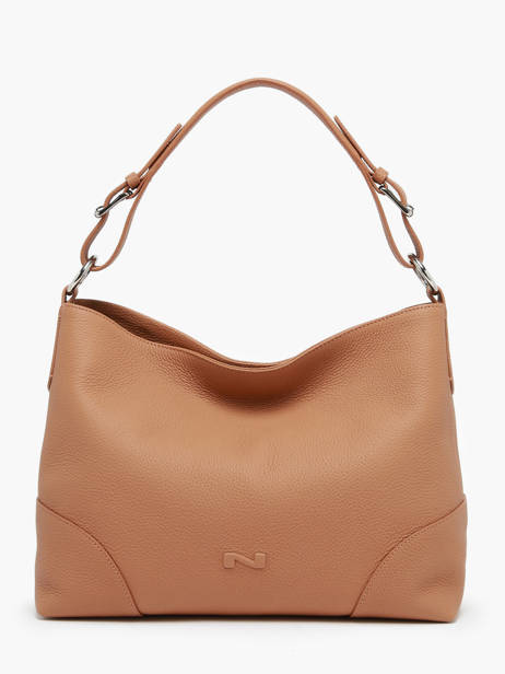 Sac PortÃ© Ã©paule Tango Bis Cuir Nathan baume Marron nathan 52