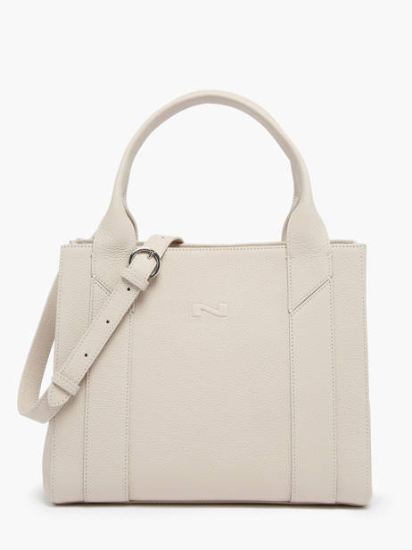 Leather Breda Top-handle Bag Nathan baume Beige mondrian 2