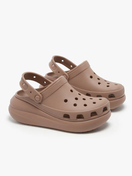 Mules Crush Clog Crocs Marron women 207521 vue secondaire 1