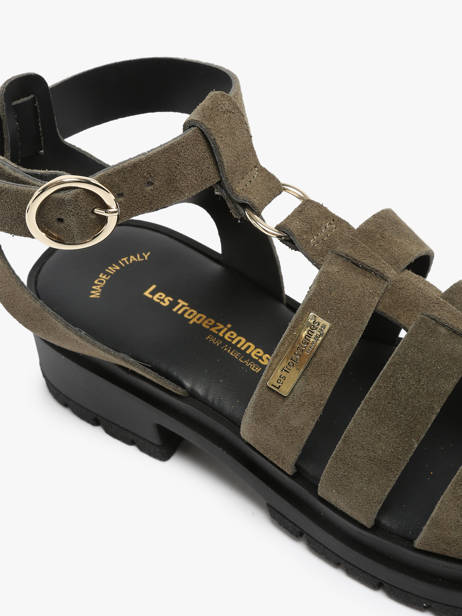 Sandales Tobosued En Cuir Les tropeziennes Vert women TOBOSUED vue secondaire 1