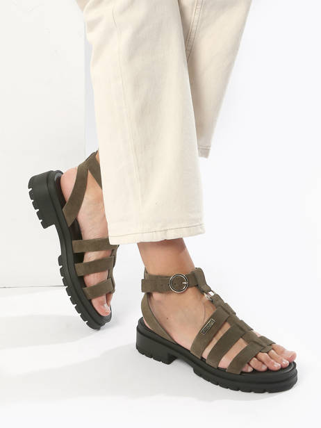 Sandales Tobosued En Cuir Les tropeziennes Vert women TOBOSUED vue secondaire 2