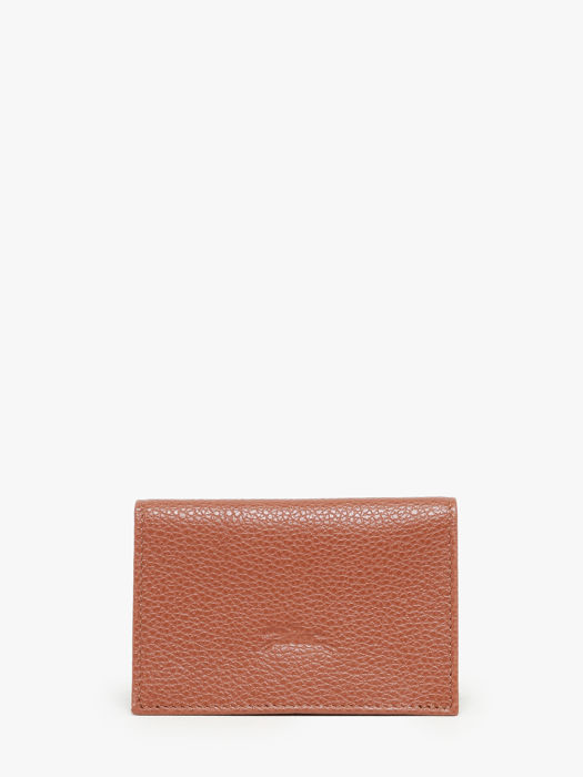Longchamp Le foulonné Porte billets/cartes Marron