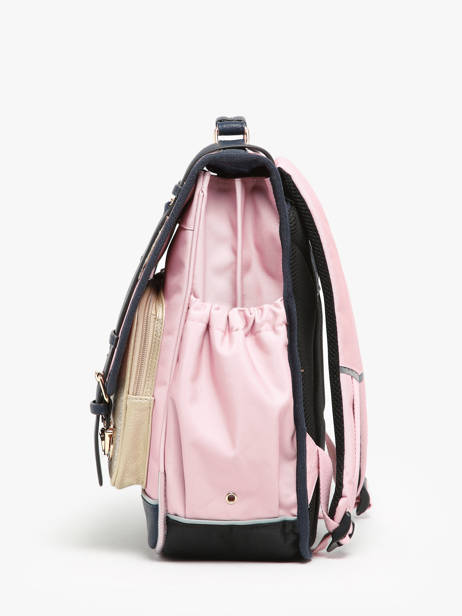 Sac Ã  Dos 2 Compartiments Cameleon Rose vintage family boulanger SD39 vue secondaire 2