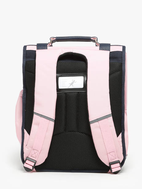 Sac Ã  Dos 2 Compartiments Cameleon Rose vintage family boulanger SD39 vue secondaire 4