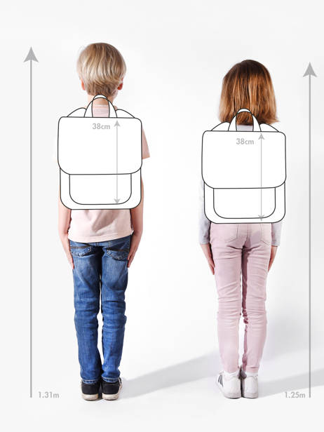Sac Ã  Dos Hello hossy Orange cool kids P6 vue secondaire 1