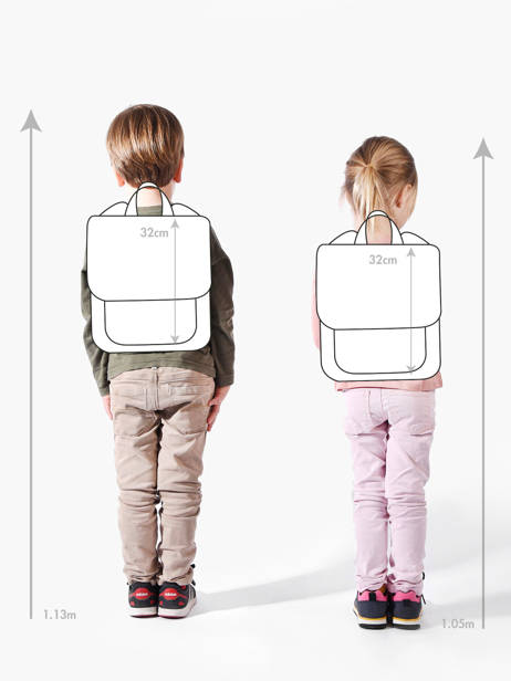 Sac Ã  Dos Hello hossy Marron cool kids 5 vue secondaire 1