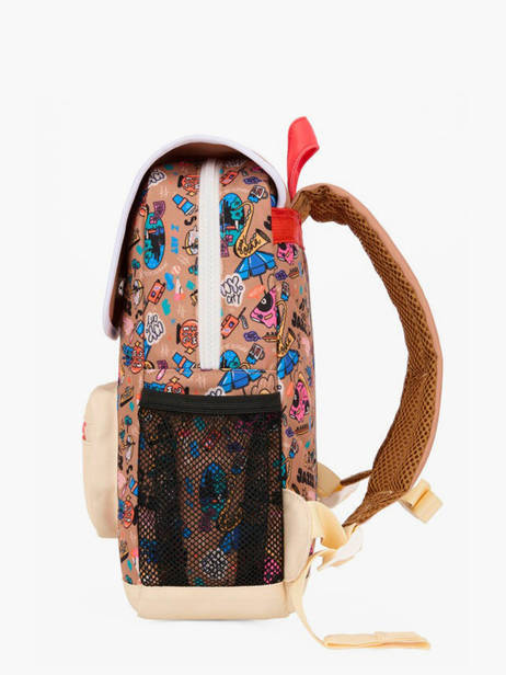 Sac Ã  Dos Hello hossy Marron cool kids 5 vue secondaire 2