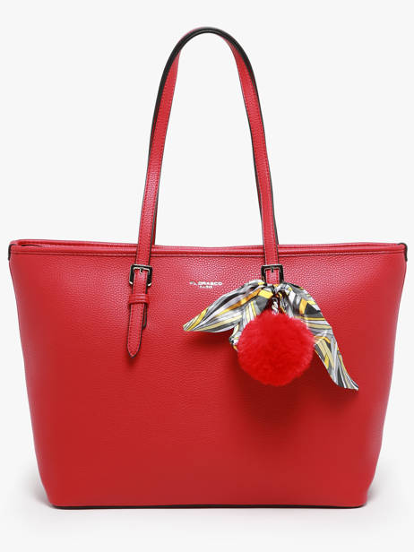 Sac PortÃ© Ã©paule A4 Grained Miniprix Rouge grained 1