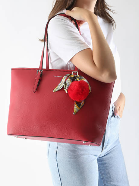 Sac PortÃ© Ã©paule A4 Grained Miniprix Rouge grained 1 vue secondaire 1