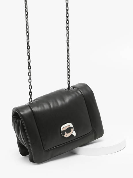 Sac BandouliÃ¨re K Ikonic 2.0 Polyurethane Karl lagerfeld Noir k ikonic 2.0 245W3055 vue secondaire 2