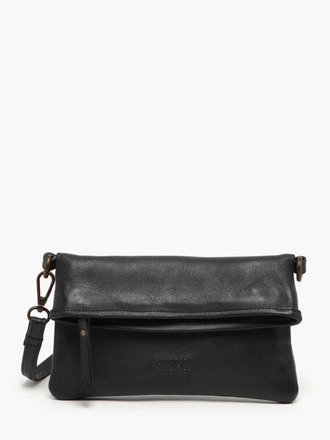 Sac Bandoulière Cow Cuir Basilic pepper Noir cow BCOW75