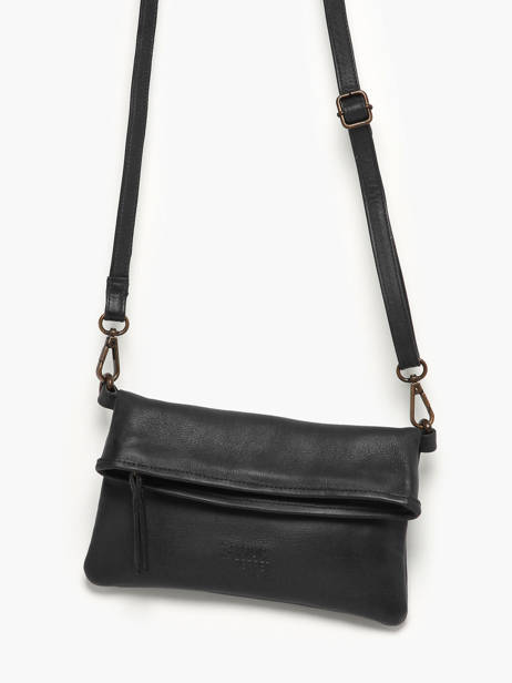 Sac Bandoulière Cow Cuir Basilic pepper Noir cow BCOW75 vue secondaire 2