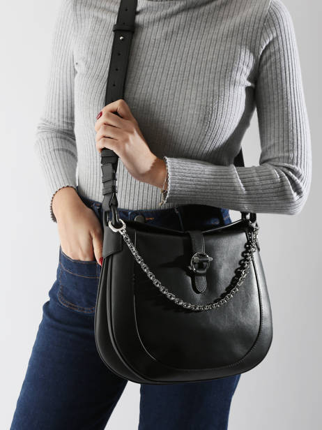 Sac Bandoulière Pia Cuir Le tanneur Noir pia TPIA1420 vue secondaire 1