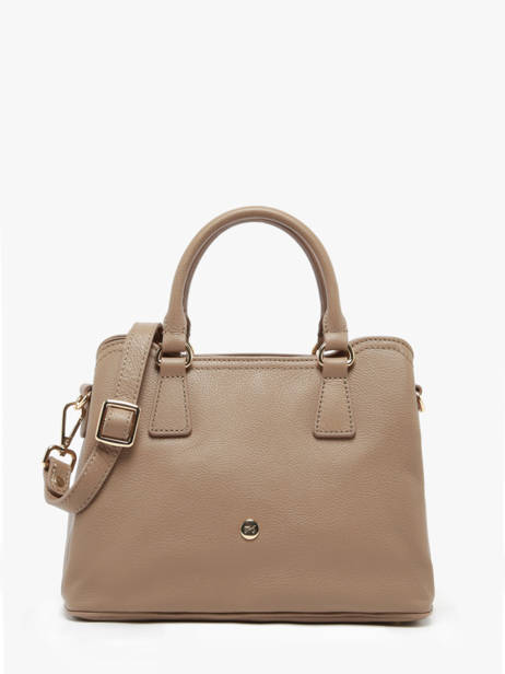Sac PortÃ© Main Luna Cuir Hexagona Marron luna 6820082