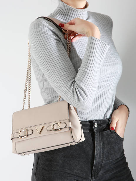 Sac BandouliÃ¨re Eco Ali Guess Beige eco ali BG951121 vue secondaire 1