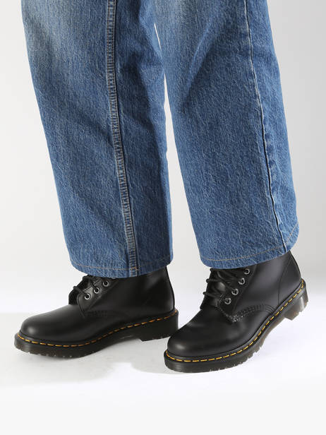 Bottines 1460 Serena En Cuir Dr martens Noir women Boots 1460 Serena DoublÃ©es de Fourrure SynthÃ©tique vue secondaire 1