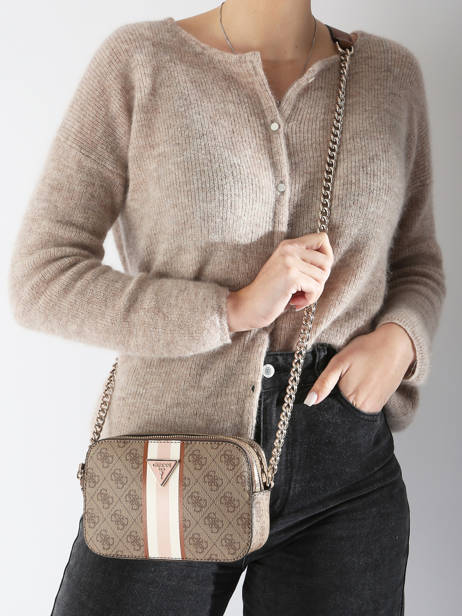 Sac BandouliÃ¨re Noelle Guess Marron noelle SS787914 vue secondaire 1
