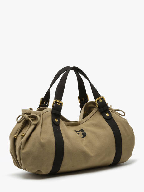 Sac PortÃ© Ã©paule Canvas Coton Gerard darel Vert canvas DBS01450 vue secondaire 1