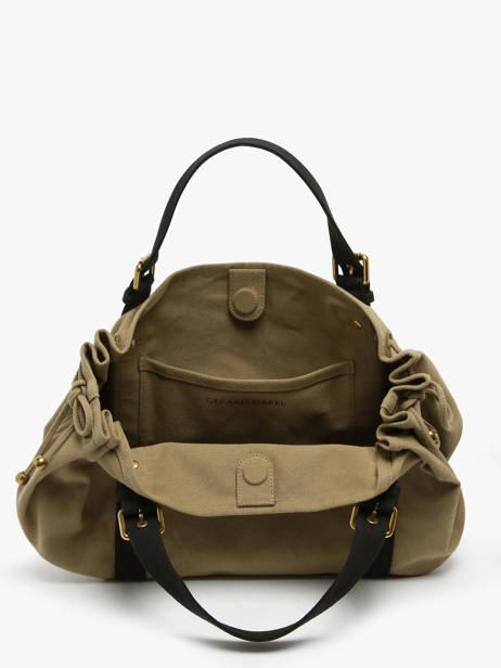 Sac PortÃ© Ã©paule Canvas Coton Gerard darel Vert canvas DBS01450 vue secondaire 3