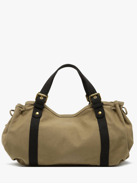 Sac PortÃ© Ã©paule Canvas Coton Gerard darel Vert canvas DBS01450 vue secondaire 4