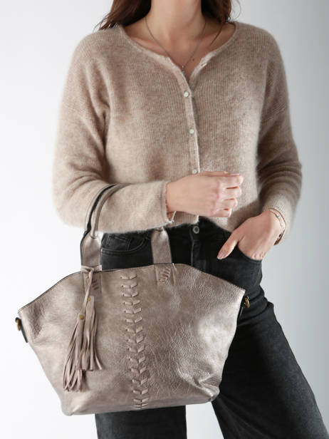 Sac PortÃ© Main Winter Pompon Miniprix Argent winter pompon 6061 vue secondaire 1