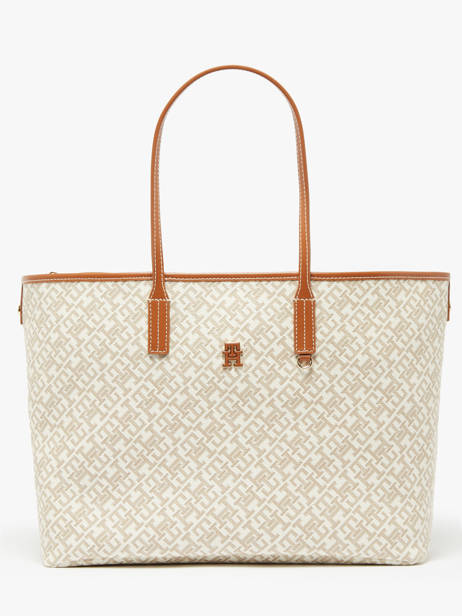Sac PortÃ© Ã©paule Th Monoplay Cuir Tommy hilfiger Marron th monoplay AW17379