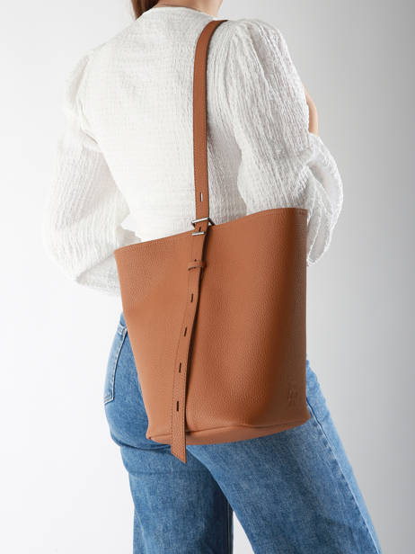 Sac Porté épaule Sac à Dos M Cavalier Cuir Etrier Beige cavalier ECLR126M vue secondaire 2