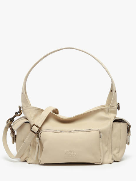 Sac Porté épaule Cargo Cuir Basilic pepper Beige cargo BCAR05