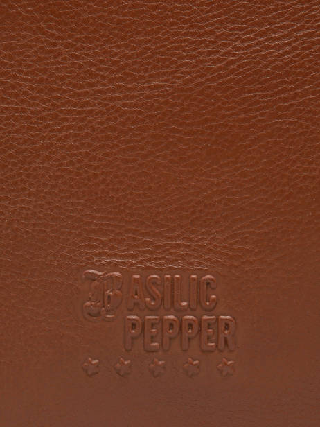 Sac Bandoulière Cow Cuir Basilic pepper Marron cow BCOW2S vue secondaire 5