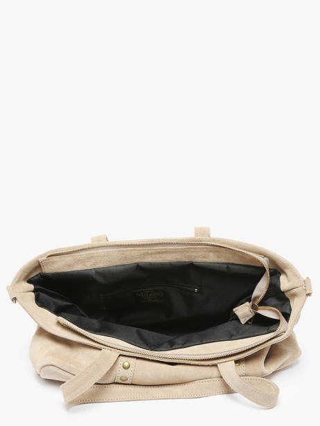 Sac Porté épaule Velvet Cuir Milano Beige velvet VE24113 vue secondaire 3