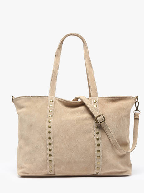 Sac Porté épaule Velvet Cuir Milano Beige velvet VE24113 vue secondaire 4