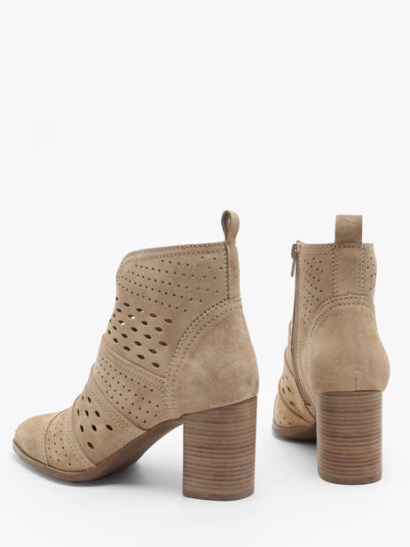 Heeled Boots City In Leather Alpe Beige women 53851108 other view 3