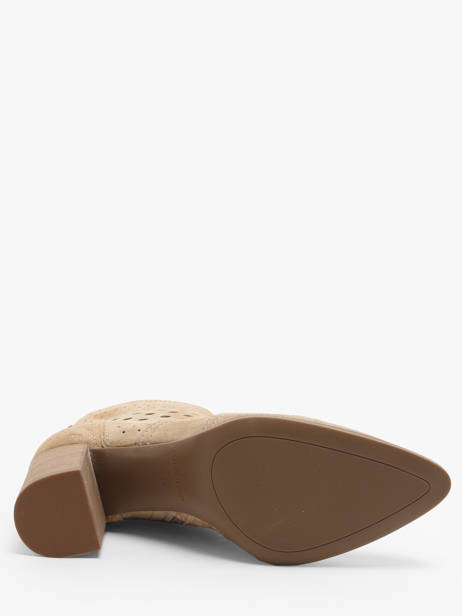 Heeled Boots City In Leather Alpe Beige women 53851108 other view 5