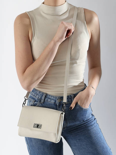 Sac BandouliÃ¨re Caviar Cuir Milano Beige caviar CA24061 vue secondaire 1