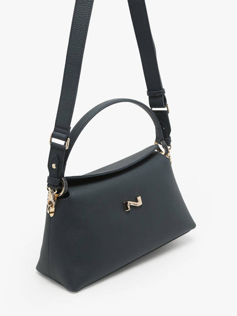 Sac Porté épaule Freesia Cuir Nathan baume Bleu eden 4 vue secondaire 2