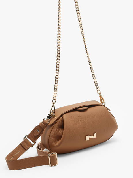 Sac Bandoulière Nymphea Cuir Nathan baume Marron nymphea 2 vue secondaire 2