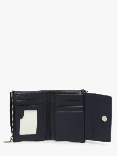 Porte-monnaie Porte-cartes Miniprix Bleu grained F5019 vue secondaire 1