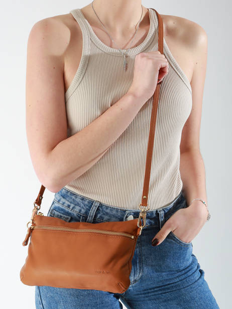 Sac BandouliÃ¨re Vicky Cuir Nat et nin Marron vintage VICKY vue secondaire 1