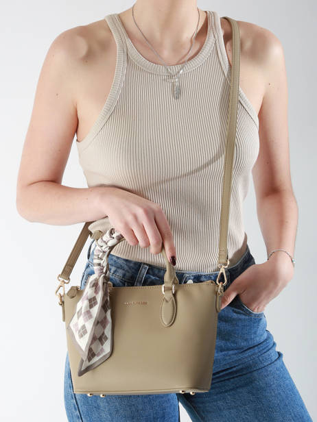 Sac Porté Main Saffiano David jones Marron saffiano CM7347 vue secondaire 1